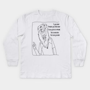 It gets easier Bojack Kids Long Sleeve T-Shirt